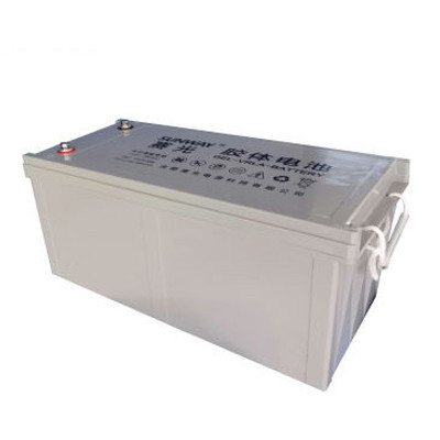 High Quality Solar Ups Battery 12V 200Ah 100Ah 5kWh 10kWh Rechargeable Electric Gel Batteries Supplier