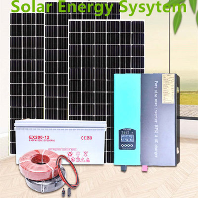 All-In-One Off Grid Solar Storage System 5Kw 10Kw 12Kw Home Use Hybrid Solar Energy Panel System For Home